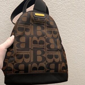 Burberry Brown Monogram backpack